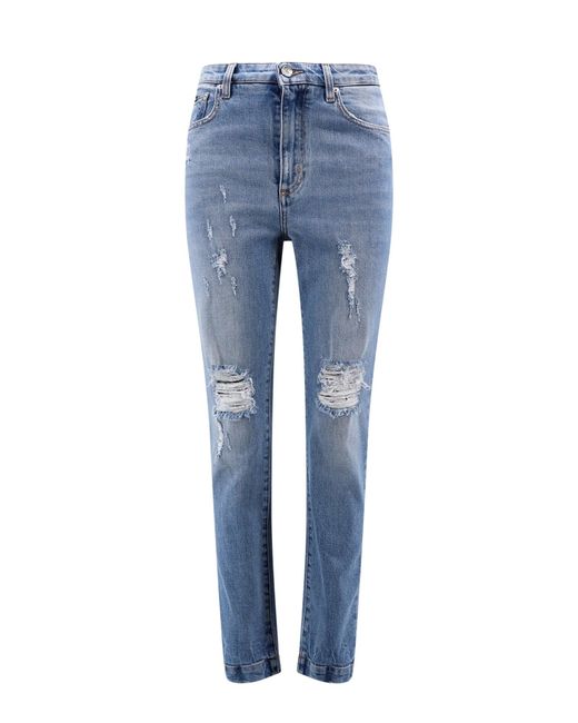 Dolce & Gabbana Blue High Waist Jeans