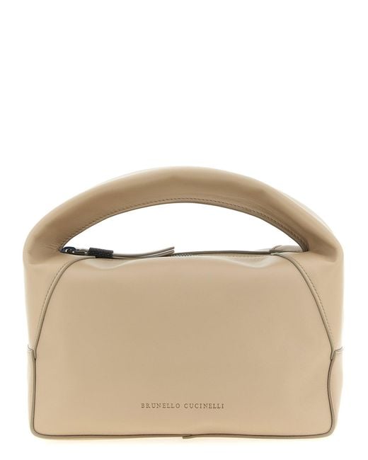 Brunello Cucinelli Brown Hobo Duo Hand Bags