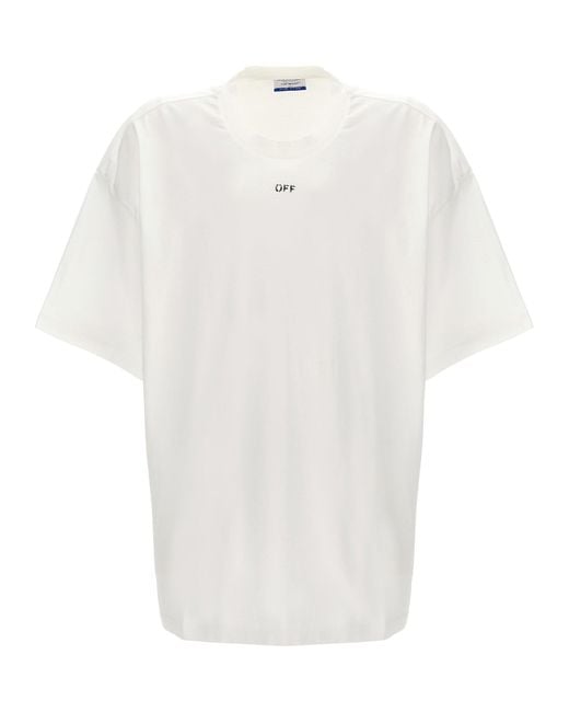 Off Stamp T Shirt Bianco di Off-White c/o Virgil Abloh in White da Uomo
