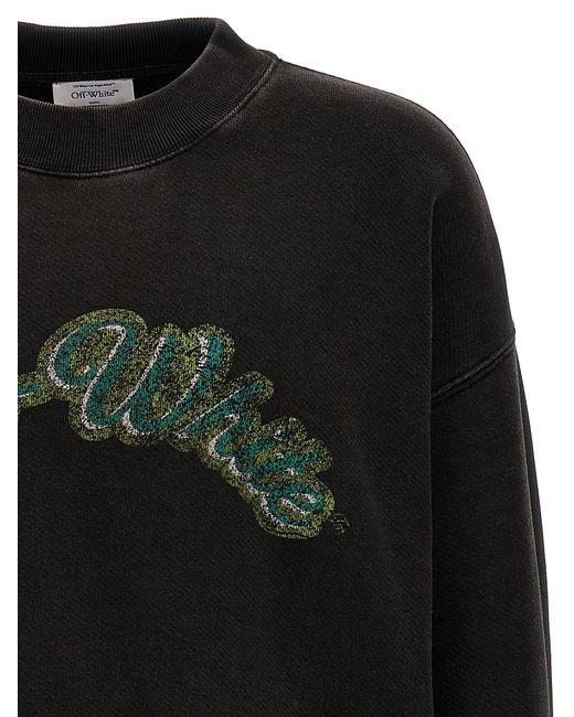 Off-White c/o Virgil Abloh Black Green Bacchus Skate Sweatshirt for men