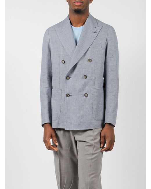 Blazer Blu-Uomo di Tagliatore in Blue da Uomo