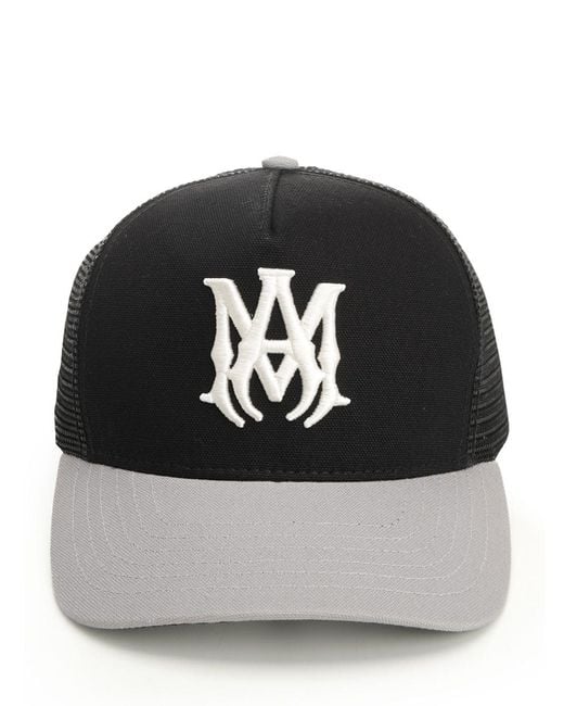 Amiri Black Trucker Hat for men