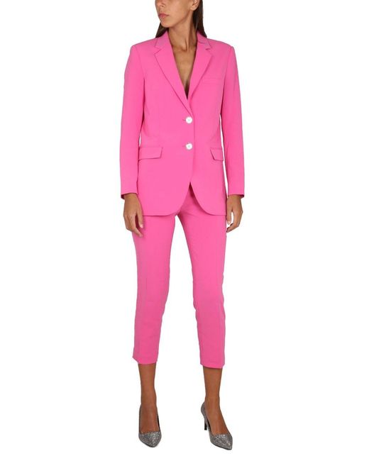 Michael Kors Pink Single-Breasted Blazer Jacket