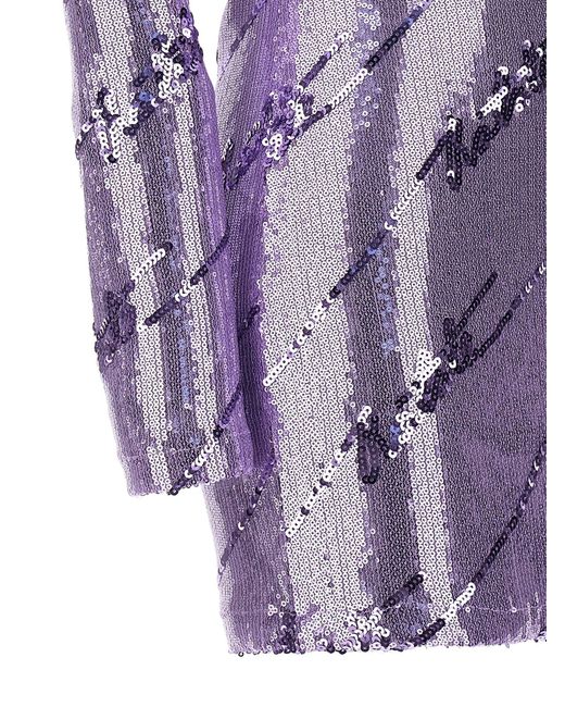 ROTATE BIRGER CHRISTENSEN Sequin Mini Dress Dresses Purple