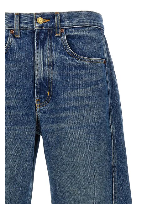 B Sides Blue Relaxed Lasso Cuffed Jeans