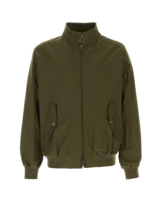 Baracuta Green Army Polyester Blend Jacket for men