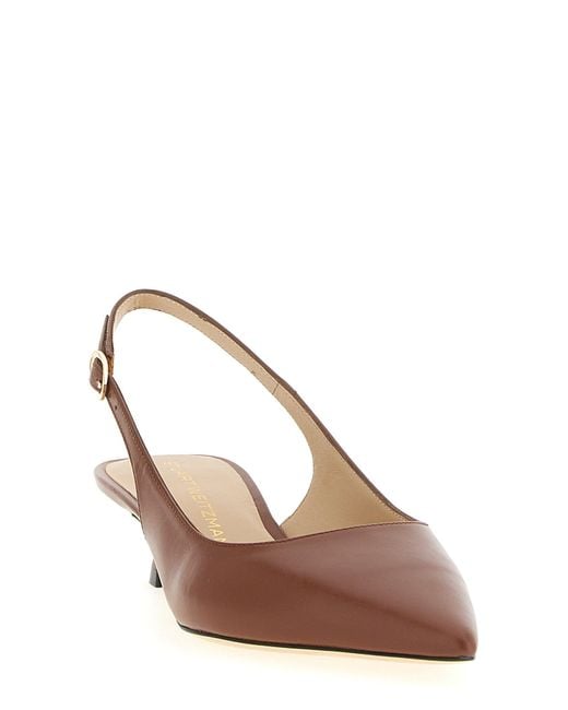 Stuart Weitzman Brown Stuart Sculpt' Slingback