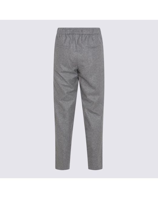 Antonelli Gray Trousers Blacks And Greys