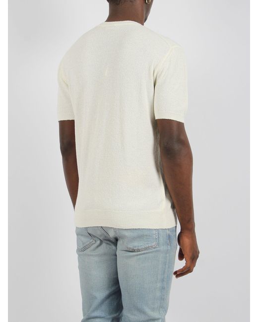 Drumohr White Sponge T-Shirt for men