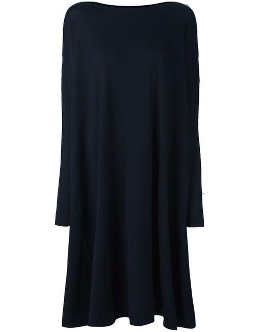 Daniela Gregis Blue Wool Short Dress