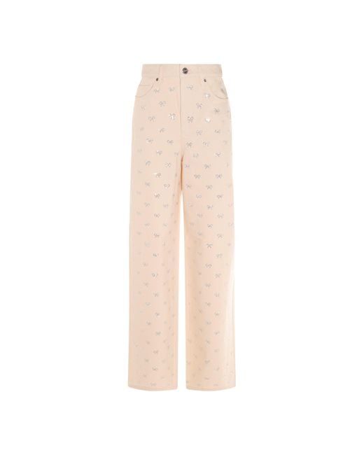 Self-Portrait Natural Cream Jeans