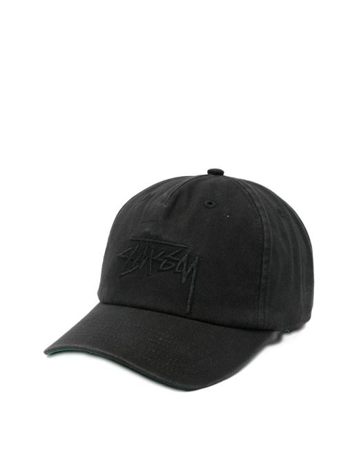Stussy Black Cotton Cap for men