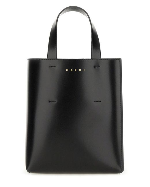 Mini "Museum" Bag-Donna di Marni in Black