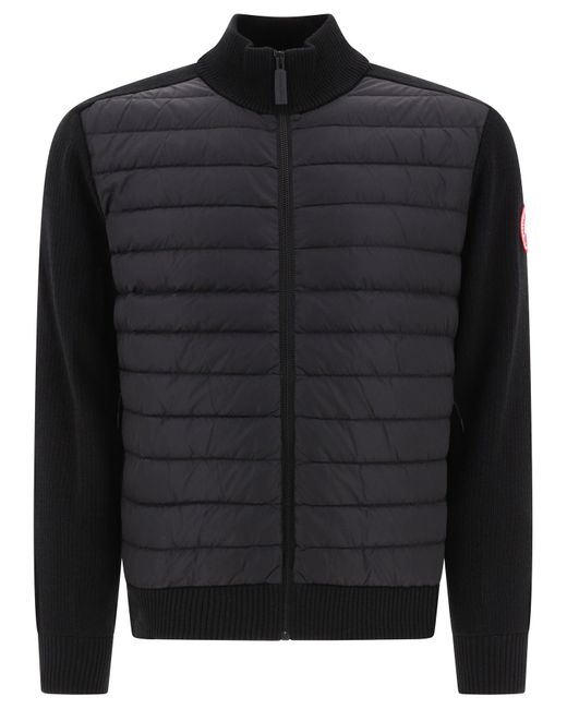 Canada Goose Black "Hybridge Knit" Jacket for men