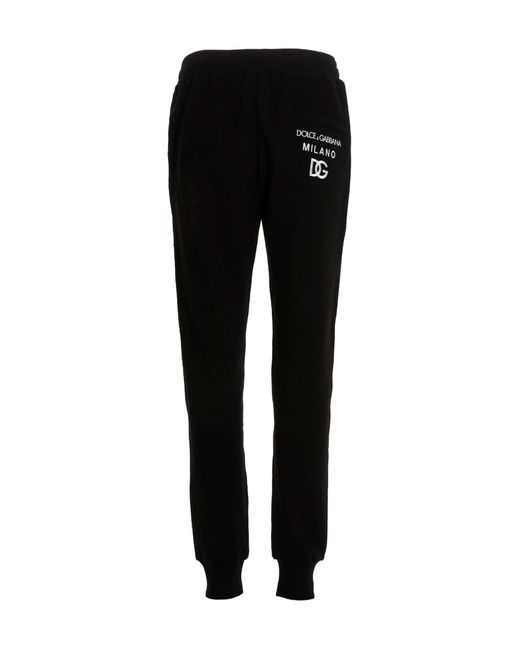 Pantalone 'DG Essential' di Dolce & Gabbana in Black da Uomo
