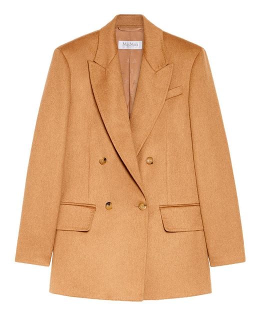 Max Mara Brown Zibeline Camel Olimpia Jacket