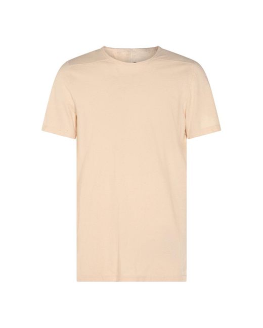 T-Shirts And Polos Light And Natural-Uomo di Rick Owens da Uomo