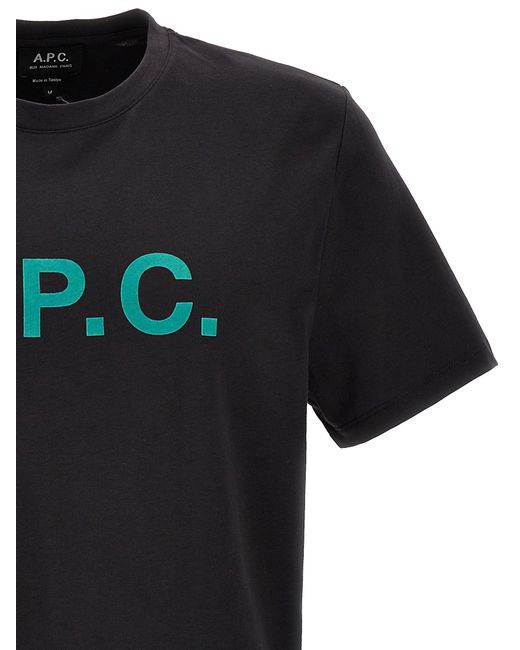 A.P.C. Black 'Vpc' T-Shirt for men
