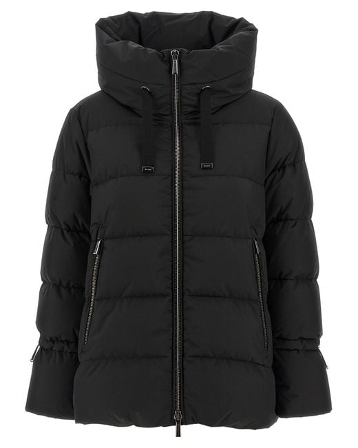 Moorer Black Gadia Puffer Jackets