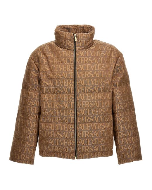 Versace Brown Allover Coats, Trench Coats for men