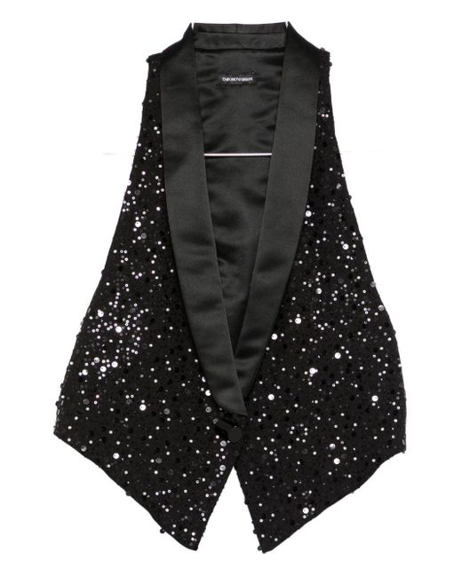 Emporio Armani Top Blacks And Greys