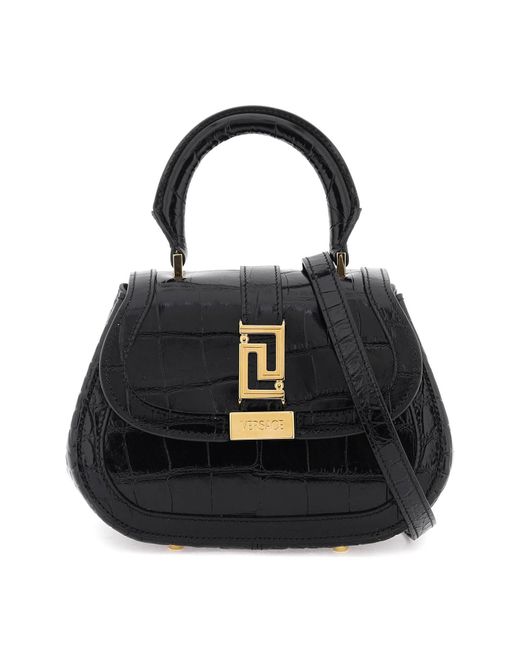 Versace Black Greca Goddes Mini Bag