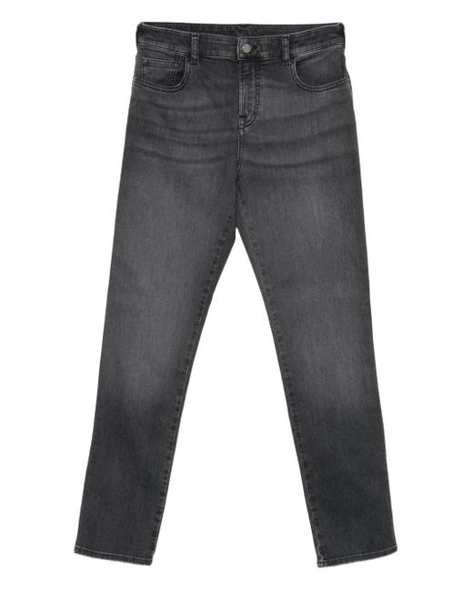 Emporio Armani Gray Medium Waist Denim Jeans