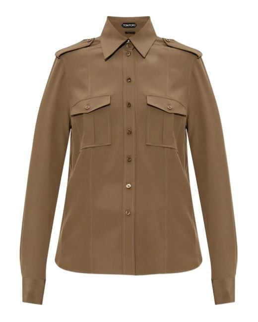 Tom Ford Green Silk Shirt