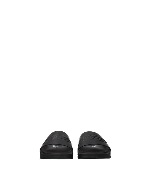 Vetements Black Slippers And Clogs Leather for men