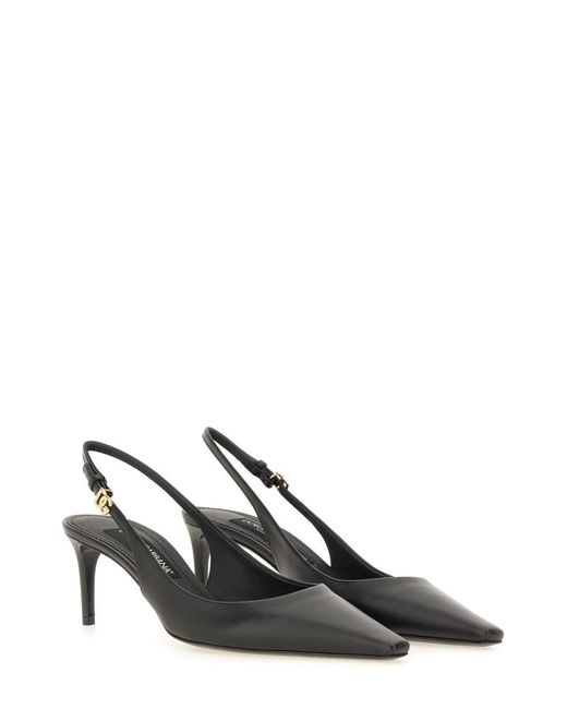 Slingback With Logo-Donna di Dolce & Gabbana in White