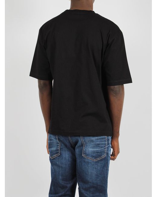 DSquared² Black Icon Blur Loose Fit T-Shirt for men