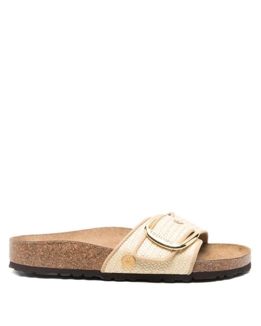 Birkenstock Madrid Big Buckle Natural, Raffia