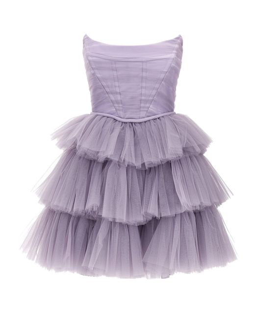 19:13 Dresscode Abito Tulle Balze Dresses Purple
