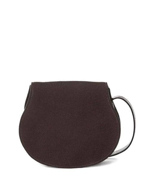 Chloé Brown Marcie Small Leather Crossbody Bag