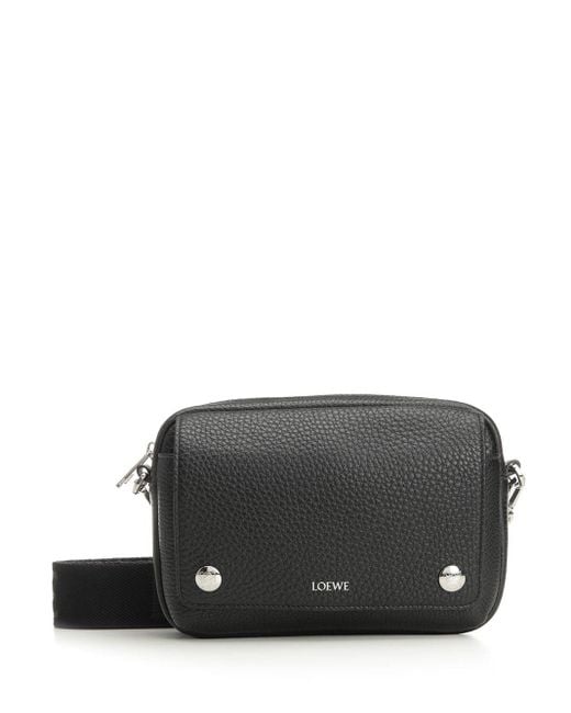 Loewe Black Pebble Crossbody Bags for men