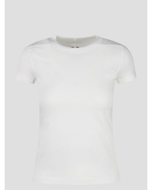 Rick Owens White Cropped Level T-shirt