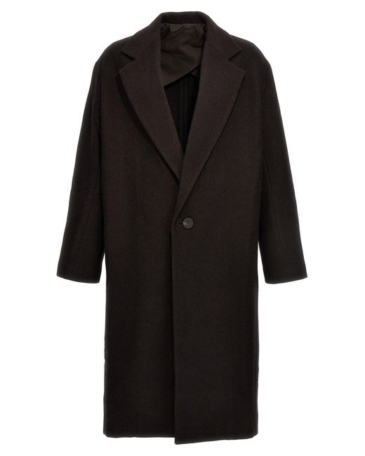 Studio Nicholson Black Notch Coats, Trench Coats for men