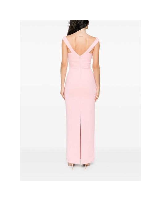 Solace London Pink Polyester Suits & Dresses