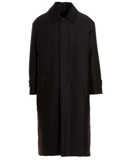 Valentino Garavani Black Pink Pp Collection Reversible Long Coat Coats, Trench Coats for men