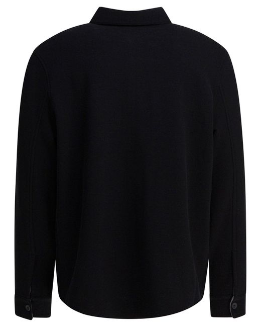 Vince Blue Cotton Overshirt Jacket