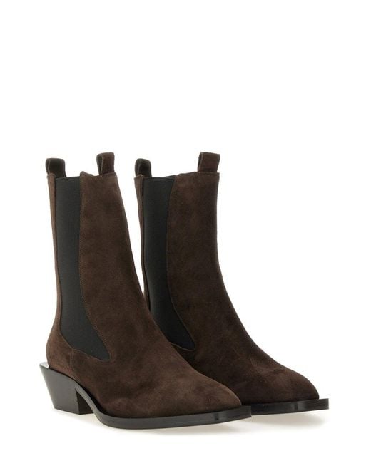 Suede Boot-Donna di Aeyde in Black