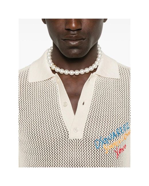 DSquared² White Cotton Sweaters for men