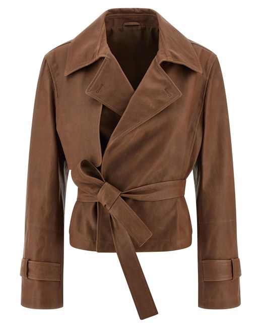 Gio Crop Jacket - Brown