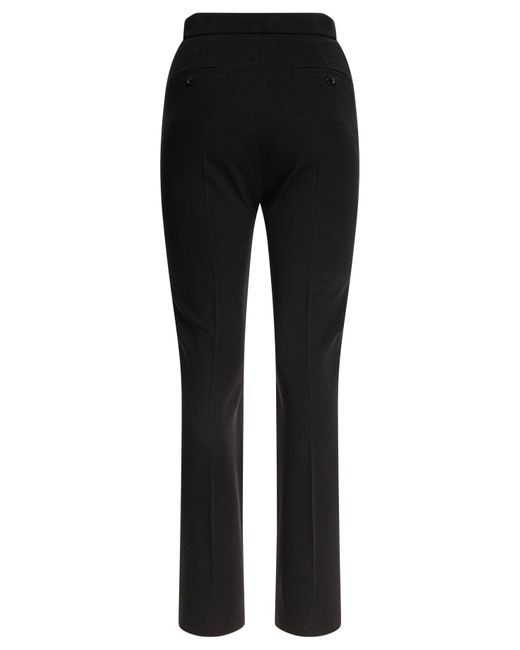 Max Mara Black Straight-Leg Trousers