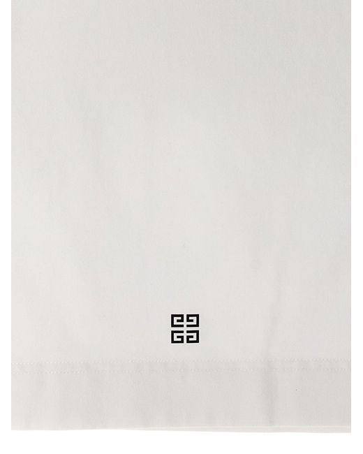 Givenchy White Logo Print Tank Top Tops