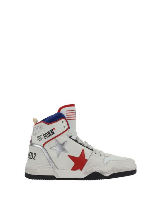 Sneakers High Top di DSquared² in White da Uomo