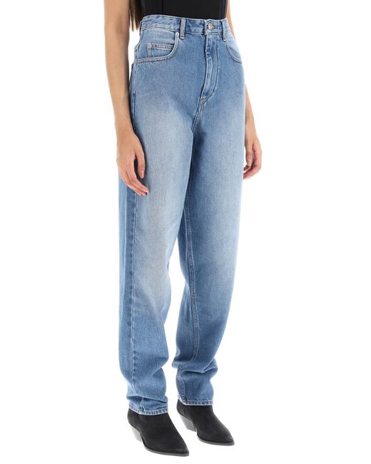 Isabel Marant Blue Isabel Marant Etoile 'corsy' Loose Jeans With Tapered Cut