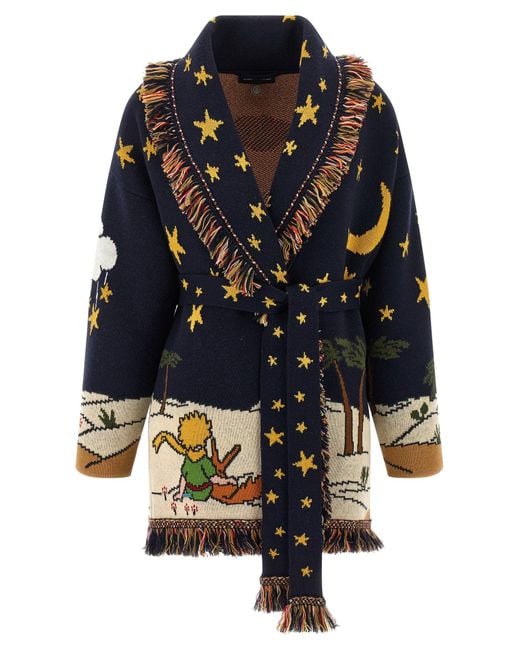 Alanui Blue 'Collab The Little Prince' Cardigan