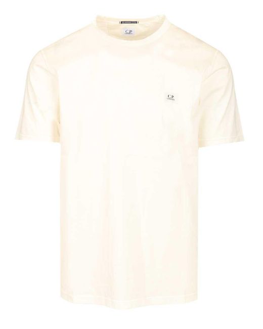 C P Company Mercerized Cotton T-shirt White for men