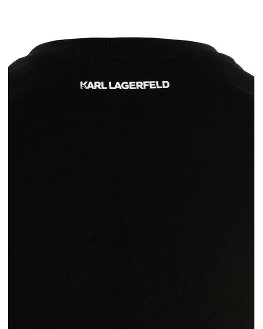 Karl Lagerfeld Black T-shirt 'ikonik 2.0 Choupette'